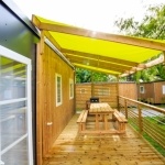 Terrasse mobil-home Domaine de Brehadour - Camping 4 étoiles Guérande
