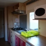 Kitchenette roulotte - Domaine de Bréhadour en Loire Atlantique