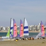 Activités nautiques sur la plage de La Baule