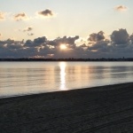 Couché de soleil sur la plage de La Baule