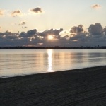 Couché de soleil sur la plage de La Baule