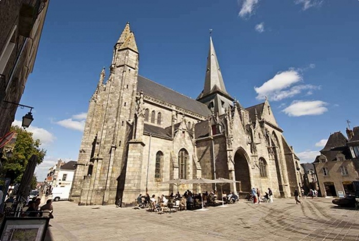 La coll&eacute;giale Saint-Aubin de Gu&eacute;rande