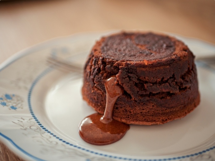 Moelleux au chocolat au caramel fleurs de sel