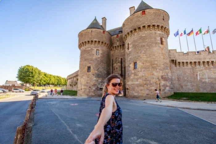 Entr&eacute;e de la cit&eacute; de caract&egrave;re de Gu&eacute;rande